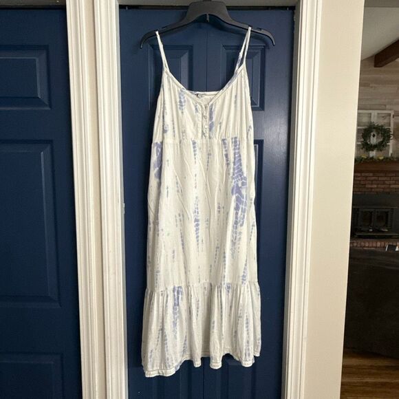 Rails Delilah Midi Dress In Cloud Tie Dye Size S - Picture 2 of 6